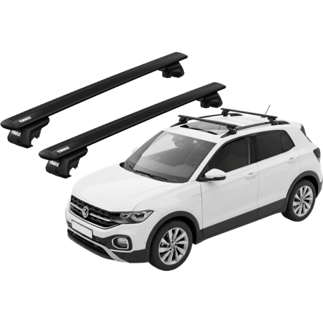 Barras THULE EVO WingBar para autos VOLKSWAGEN T-Cross desde 2019 negro