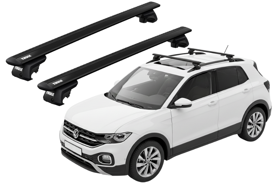 Barras THULE EVO WingBar para autos VOLKSWAGEN T-Cross desde 2019 negro