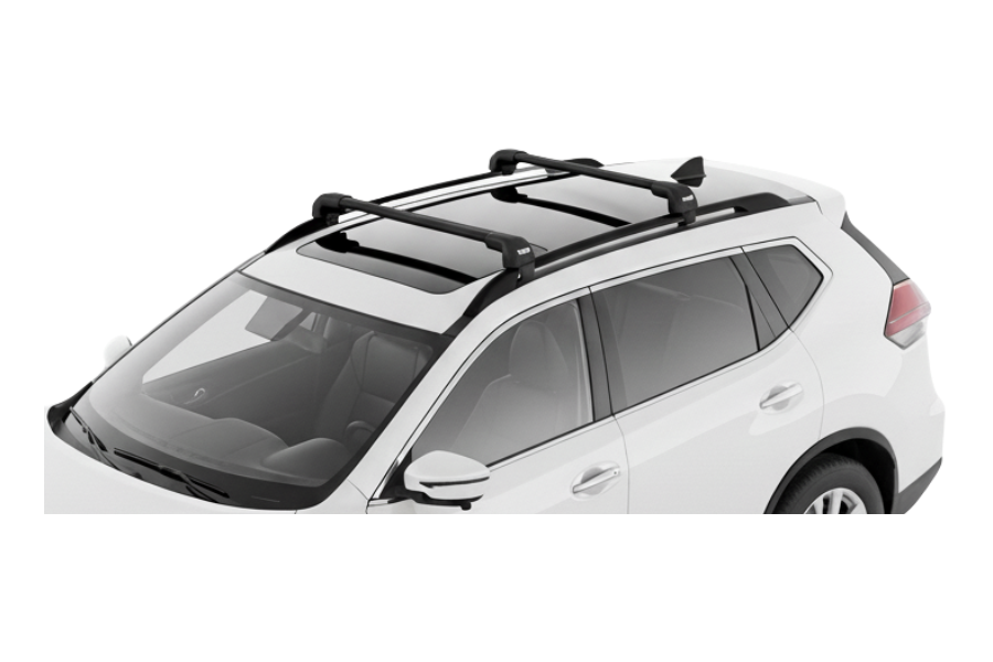 Barras THULE EDGE Flush para autos NISSAN X-Trail desde 2014 a 2021 negro