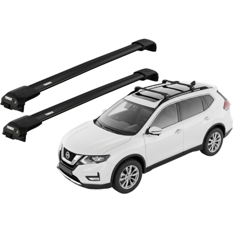 Barras THULE EDGE Flush para autos NISSAN X-Trail desde 2014 a 2021 negro