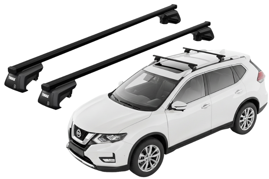 Barras THULE EVO SquareBar para autos NISSAN X-Trail desde 2014 a 2021