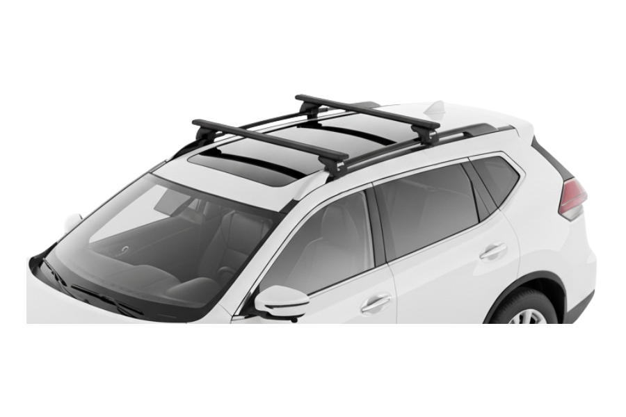 Barras THULE EVO WingBar para autos NISSAN X-Trail desde 2014 a 2021 negro
