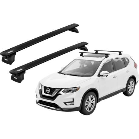Barras THULE WingBar para autos NISSAN X-Trail desde 2014 a 2021 negro