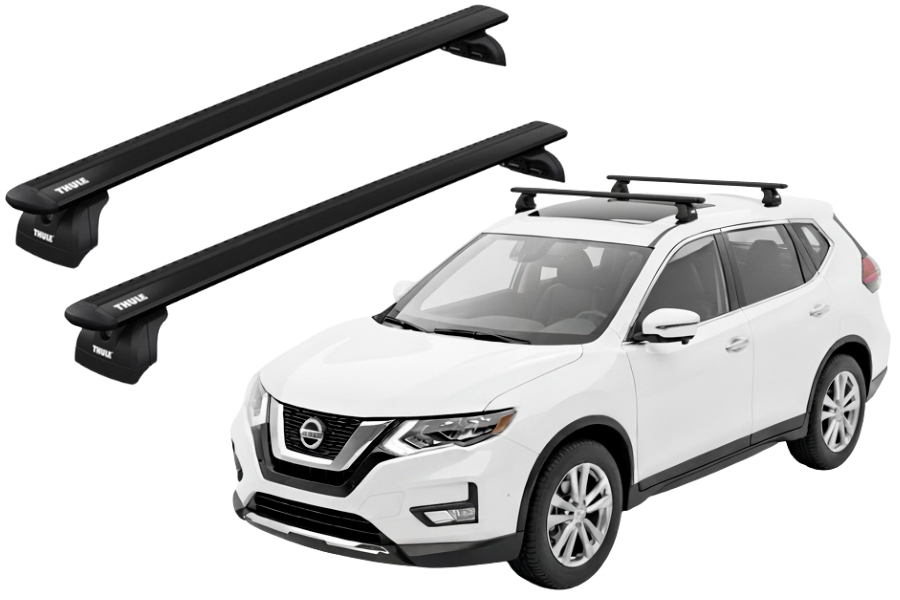 Barras THULE WingBar para autos NISSAN X-Trail desde 2014 a 2021 negro