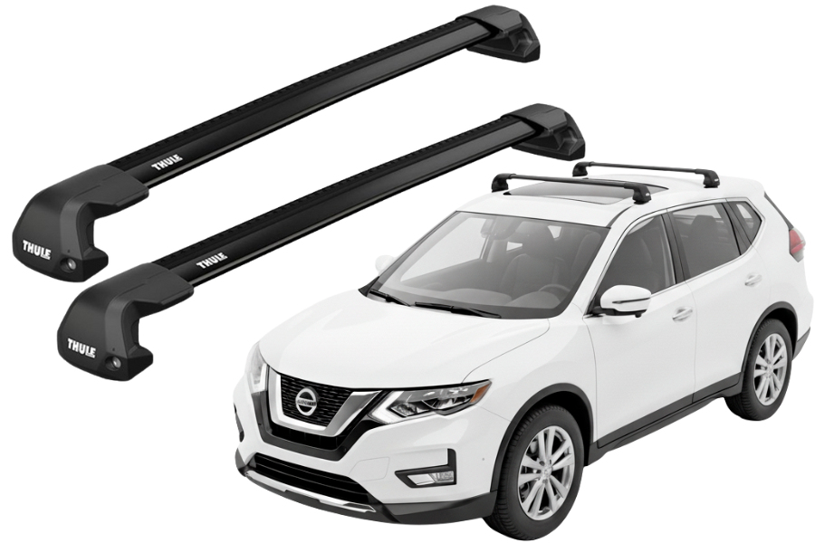 Barras THULE EDGE FLUSH para autos CITROEN C4 2005 a 2010 negro
