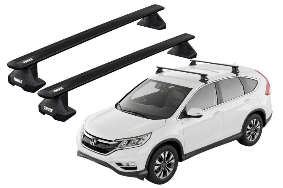 Barras THULE EVO WingBar para autos HONDA CR-V 2012 a 2018 negro