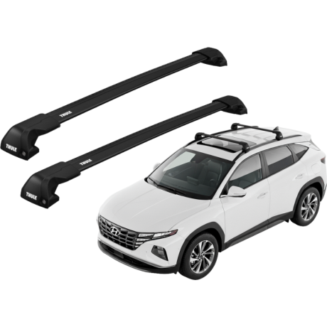 Barras THULE EDGE Flush para autos HYUNDAI Tucson desde 2021 negro