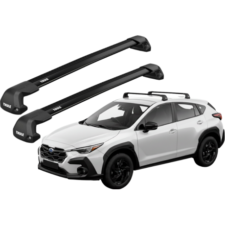 Barras THULE EDGE Flush para autos SUBARU Crosstrek desde 2023 negro