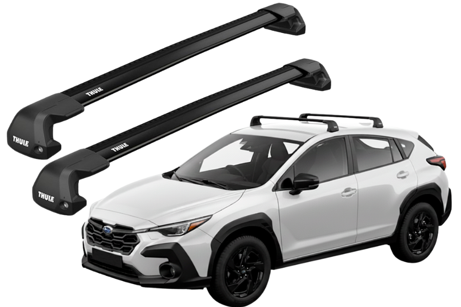 Barras THULE EDGE Flush para autos SUBARU Crosstrek desde 2023 negro