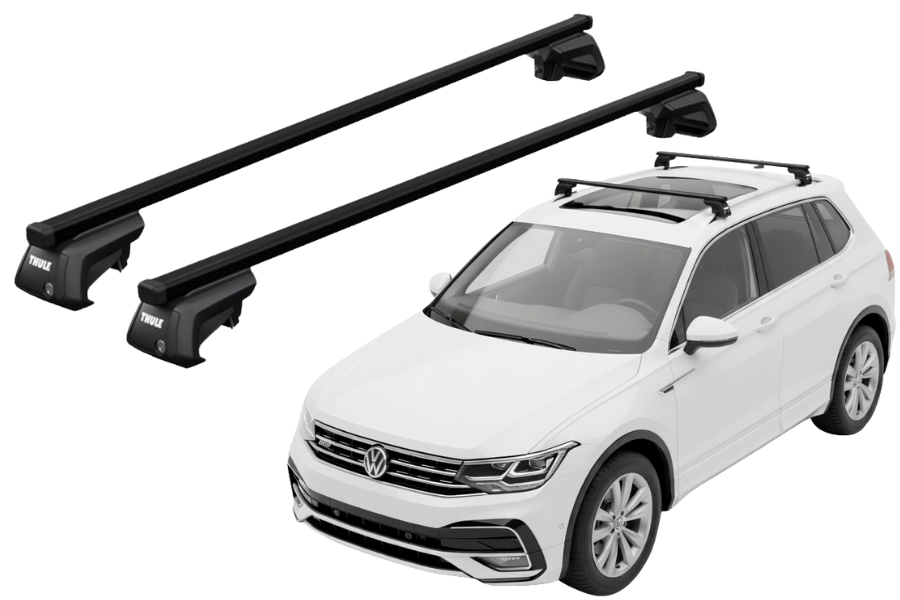 Barras THULE EVO SquareBar para autos VOLKSWAGEN Tiguan desde 2024