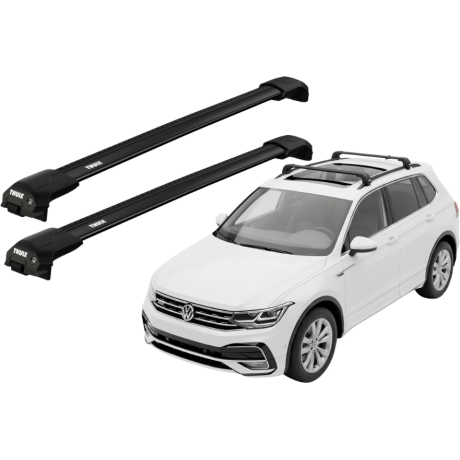 Barras THULE EDGE Flush para autos VOLKSWAGEN Tiguan desde 2024 negro