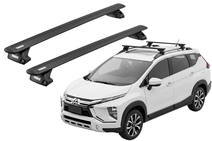 Barras THULE EVO WingBar para autos MITSUBISHI Xpander Cross desde 2019 - negro