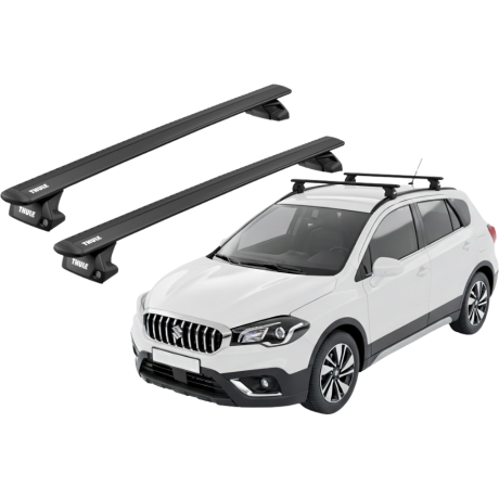 Barras THULE EVO WingBar para autos SUZUKI SX4 S-Cross desde 2021-2023 negro