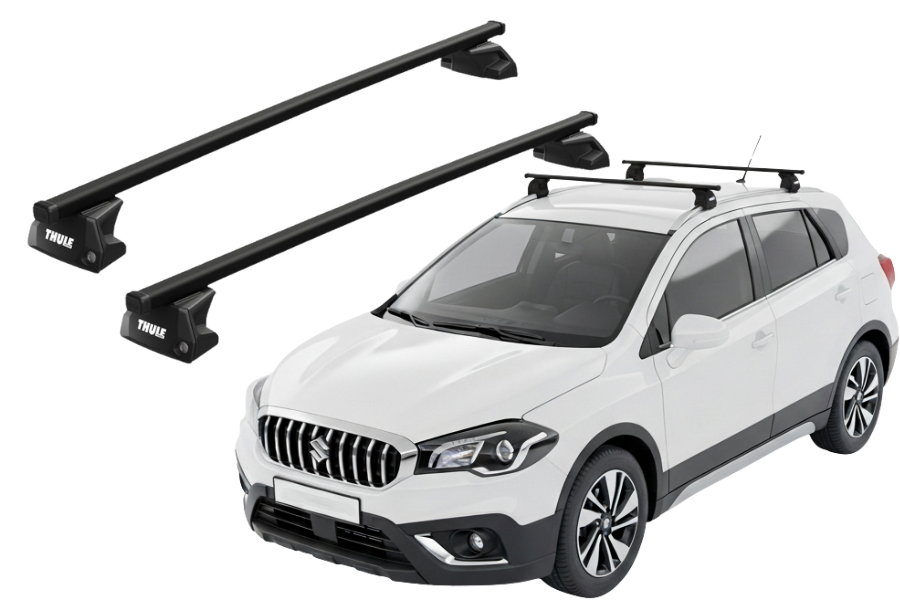 Barras THULE EVO SquareBar para autos SUZUKI SX4 S-Cross desde 2021 - 2023