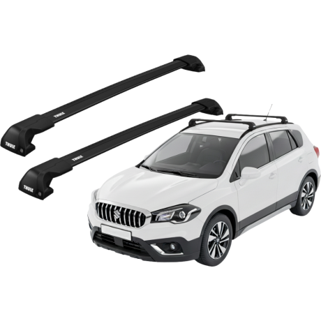 Barras THULE EDGE Flush para autos SUZUKI SX4 S-Cross desde 2021 - 2023 negro