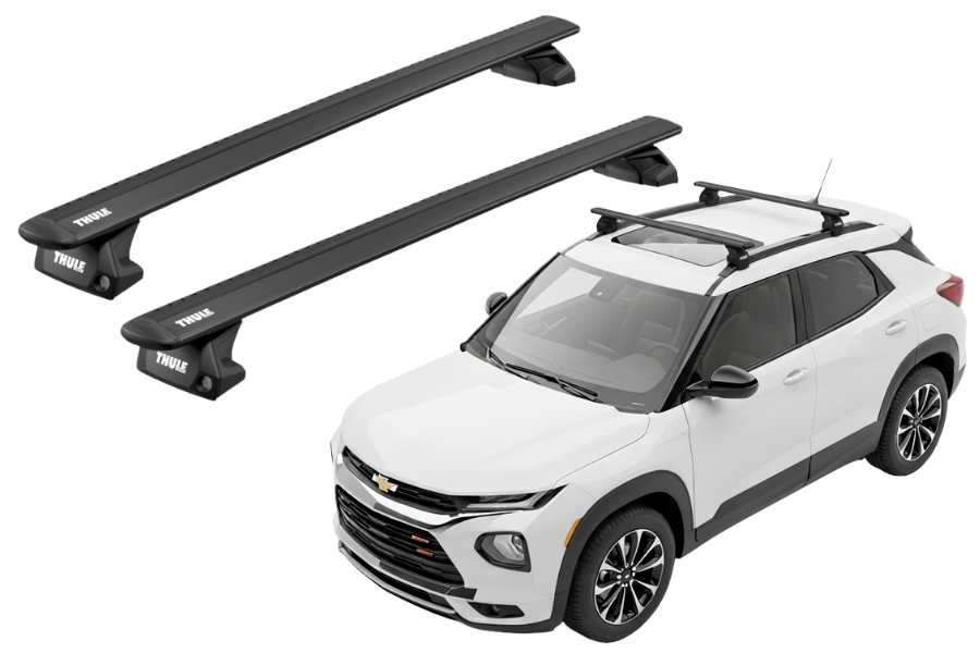 Barras THULE EVO WingBar para autos CHEVROLET Trailblazer desde 2021 a 2024 negro