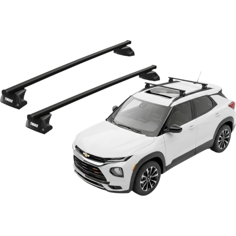 Barras THULE EVO SquareBar para autos CHEVROLET Trailblazer desde 2021 a 2024