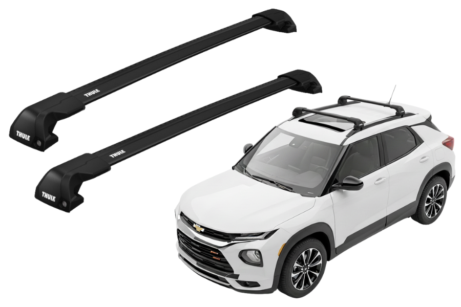 Barras THULE EDGE Flush para autos CHEVROLET Trailblazer desde 2021 a 2024 negro