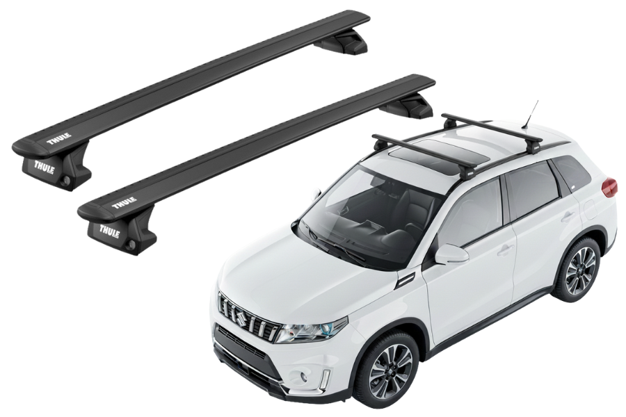 Barras THULE EVO WingBar para autos SUZUKI Vitara desde 2015 - 2023 negro