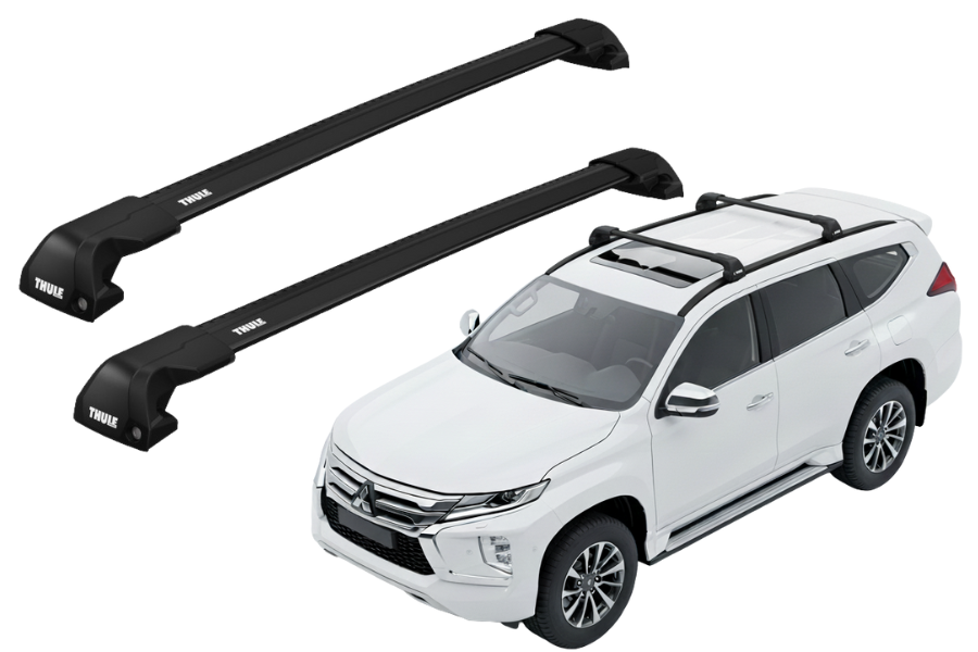 Barras THULE EDGE Flush para autos MITSUBISHI Montero Sport desde 2016 negro