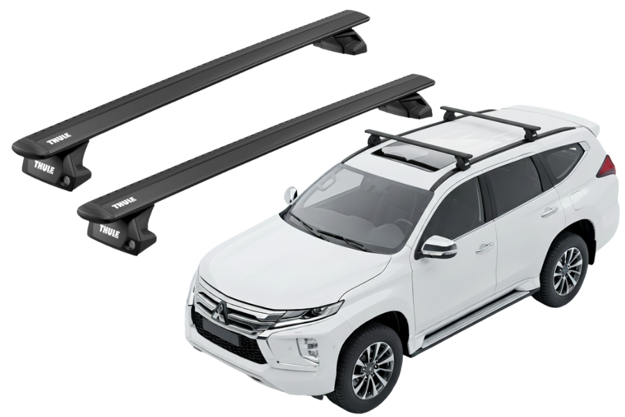 Barras THULE EVO WingBar para autos MITSUBISHI Montero Sport desde 2016 negro
