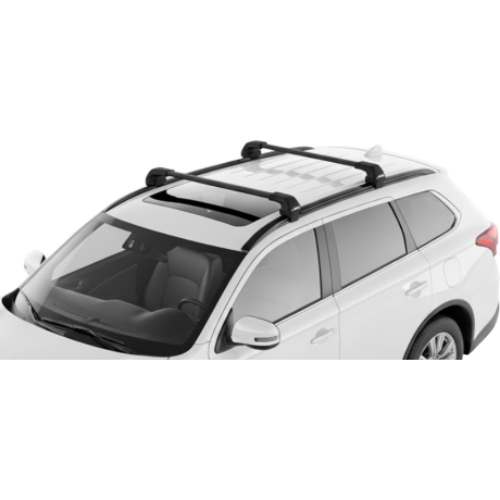 Barras THULE EDGE Flush para autos MITSUBISHI Outlander 2013 a 2021 negro