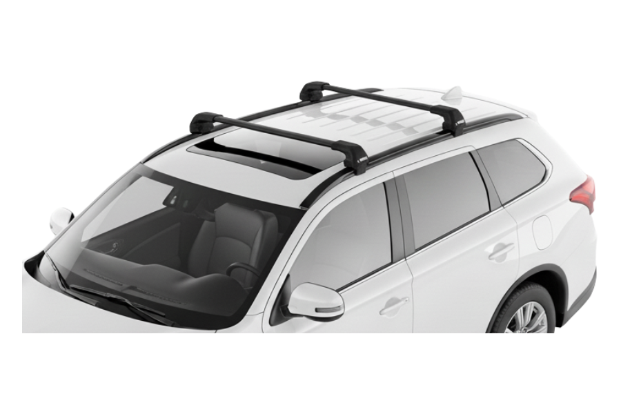 Barras THULE EDGE Flush para autos MITSUBISHI Outlander 2013 a 2021 negro