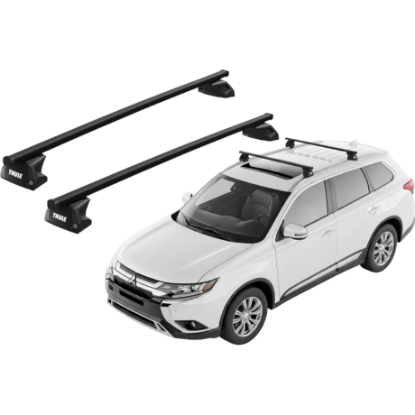 Barras THULE EVO SquareBar para autos MITSUBISHI Outlander 2013 a 2021