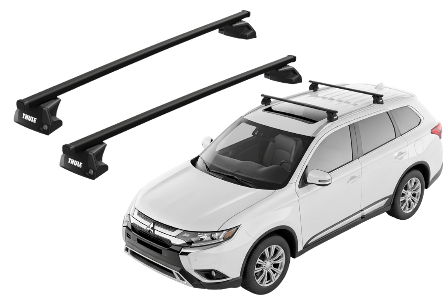 Barras THULE EVO SquareBar para autos MITSUBISHI Outlander 2013 a 2021