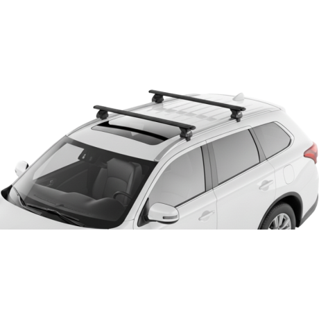 Barras THULE EVO WingBar para autos MITSUBISHI Outlander 2013 a 2021 negro