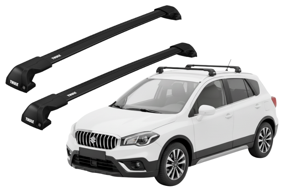 Barras THULE EDGE Flush para autos SUZUKI SX4 S-Cross desde 2014 negro