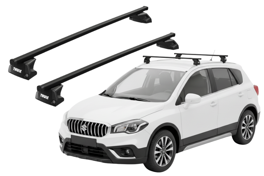 Barras THULE EVO SquareBar para autos SUZUKI SX4 S-Cross desde 2014