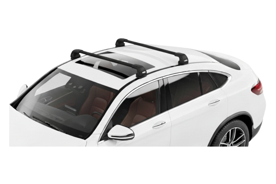 Barras THULE EDGE Flush para autos MERCEDES BENZ GLC desde 2017 - 2023 negro