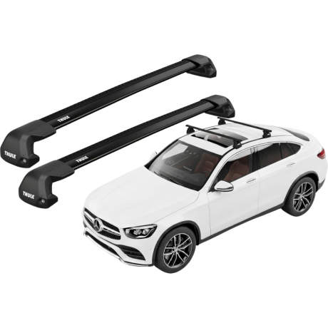Barras THULE EDGE Flush para autos MERCEDES BENZ GLC desde 2017 - 2023 negro