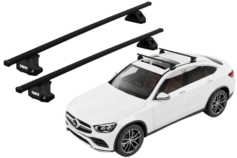 Barras THULE EVO SquareBar para autos MERCEDES BENZ GLC desde 2017 - 2023