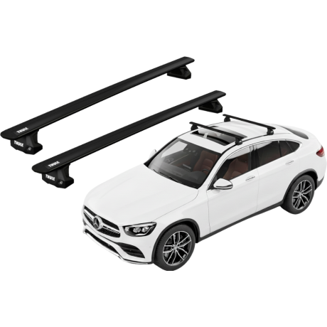 Barras THULE EVO WingBar para autos MERCEDES BENZ GLC desde 2017 - 2023 negro