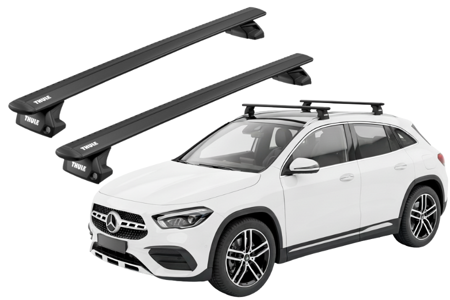 Barras THULE EVO WingBar para autos MERCEDES BENZ GLA (H247) desde 2020 negro