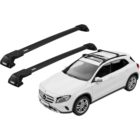 Barras THULE EDGE Flush para autos MERCEDES BENZ GLA 2014 a 2020 negro