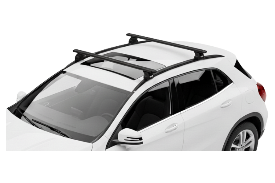 Barras THULE EVO WingBar para autos MERCEDES BENZ GLA 2014 a 2020 negro