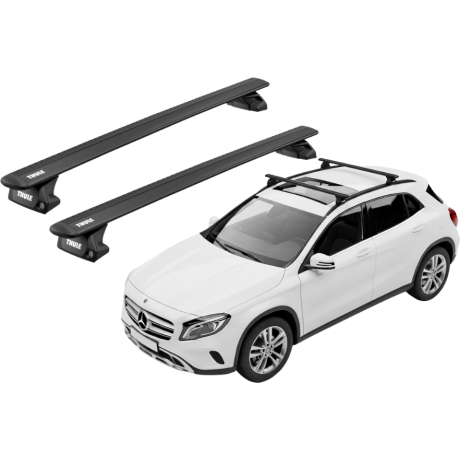 Barras THULE EVO WingBar para autos MERCEDES BENZ GLA 2014 a 2020 negro