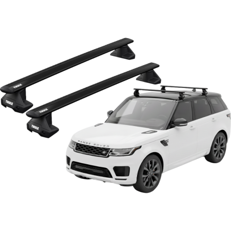 Barras THULE EVO WingBar para autos LAND ROVER Range Rover Sport desde 2014 al 2021 negro