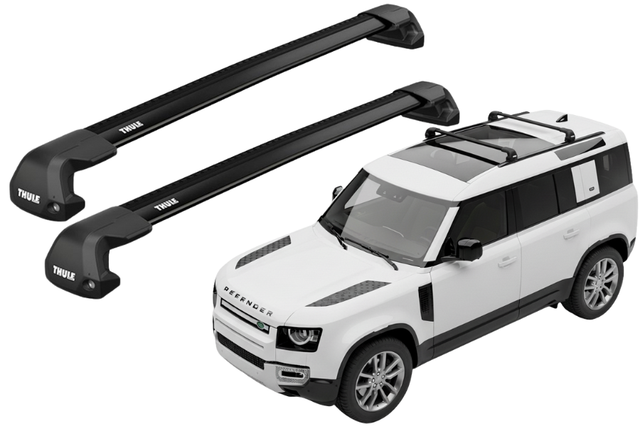 Barras THULE EDGE Flush para autos LAND ROVER Defender 90/110/130 2020- negro