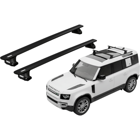 Barras THULE EVO WingBar para autos LAND ROVER Defender 90/110/130 2020-  negro