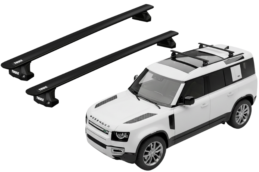 Barras THULE EVO WingBar para autos LAND ROVER Defender 90/110/130 2020-  negro