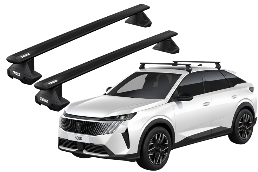 Barras THULE EVO WingBar para autos PEUGEOT 3008 desde 2024 negro