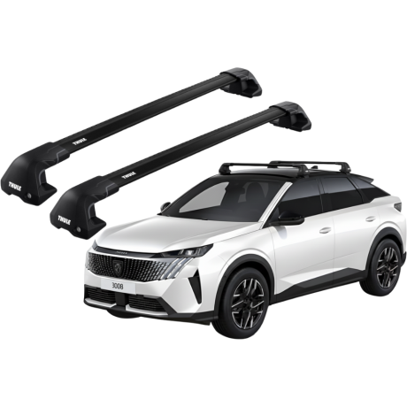 Barras THULE EDGE Flush para autos PEUGEOT 3008 desde 2024 negro