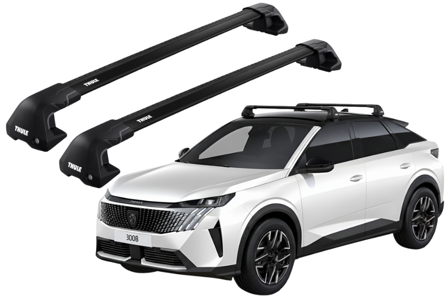 Barras THULE EDGE Flush para autos PEUGEOT 3008 desde 2024 negro