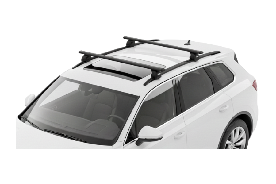 Barras THULE EVO WingBar para autos VOLKSWAGEN Touareg desde 2024 negro
