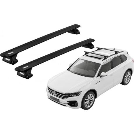 Barras THULE EVO WingBar para autos VOLKSWAGEN Touareg desde 2024 negro