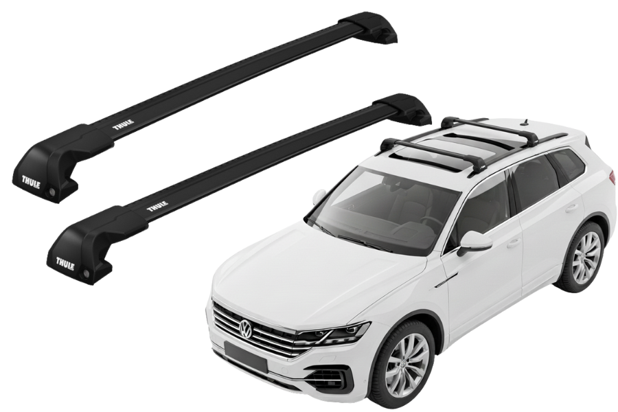 Barras THULE EDGE Flush para autos VOLKSWAGEN Touareg desde 2024 negro
